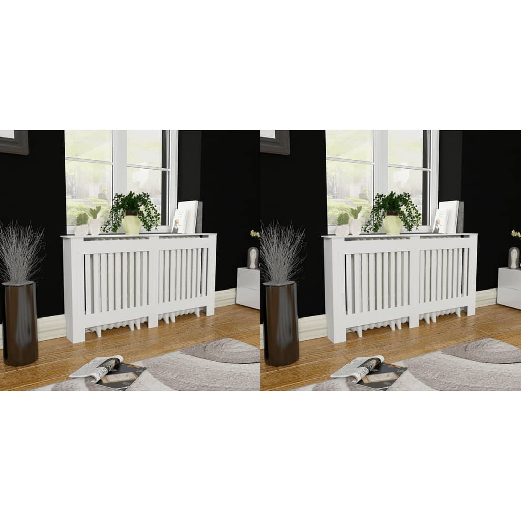 vidaXL Radiator Cover Radiator Guard for Home Office Heater Cabinet Cover MDF