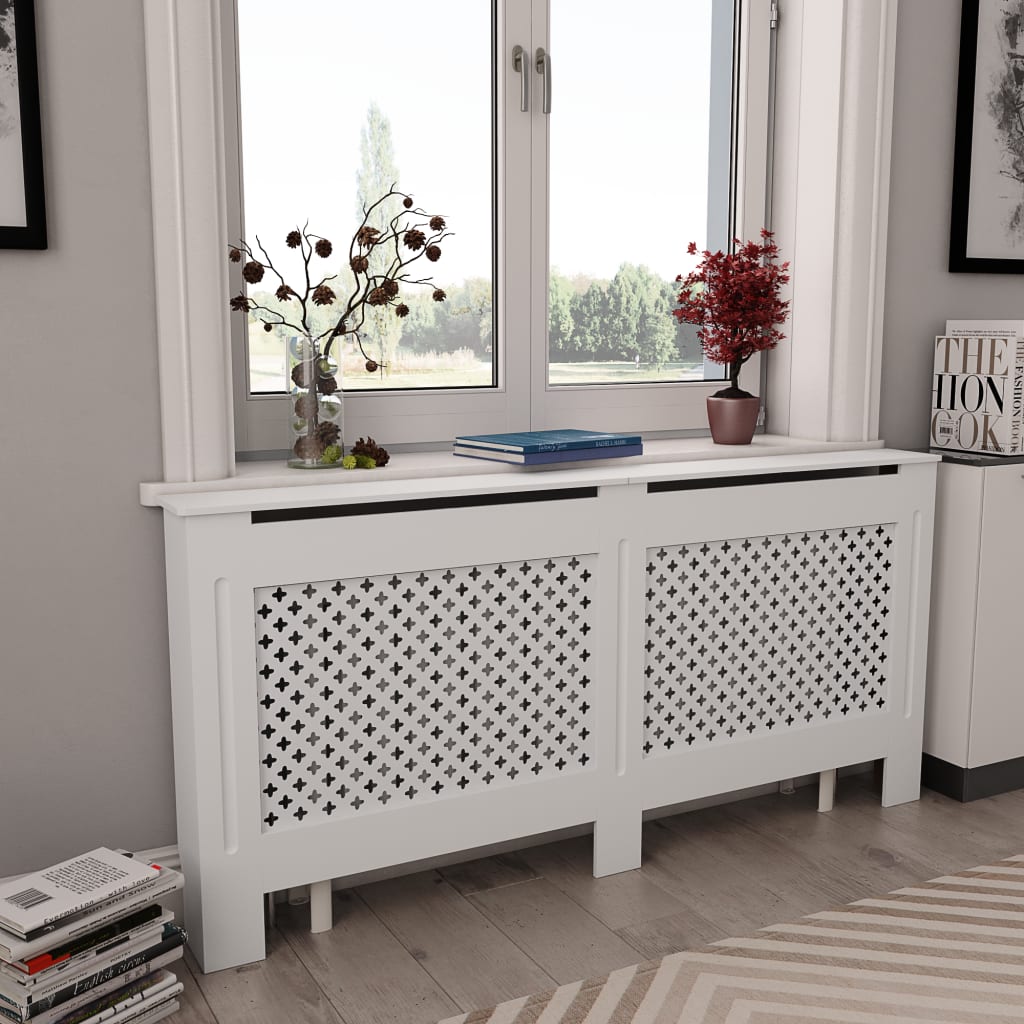 vidaXL Radiator Cover Radiator Guard for Home Office Heater Cabinet Cover MDF