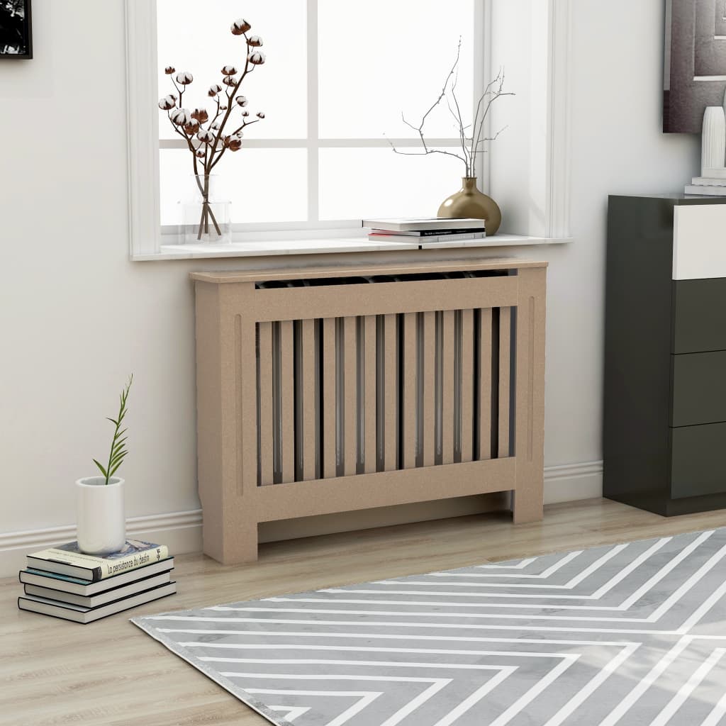 vidaXL Radiator Cover Radiator Guard for Home Office Heater Cabinet Cover MDF