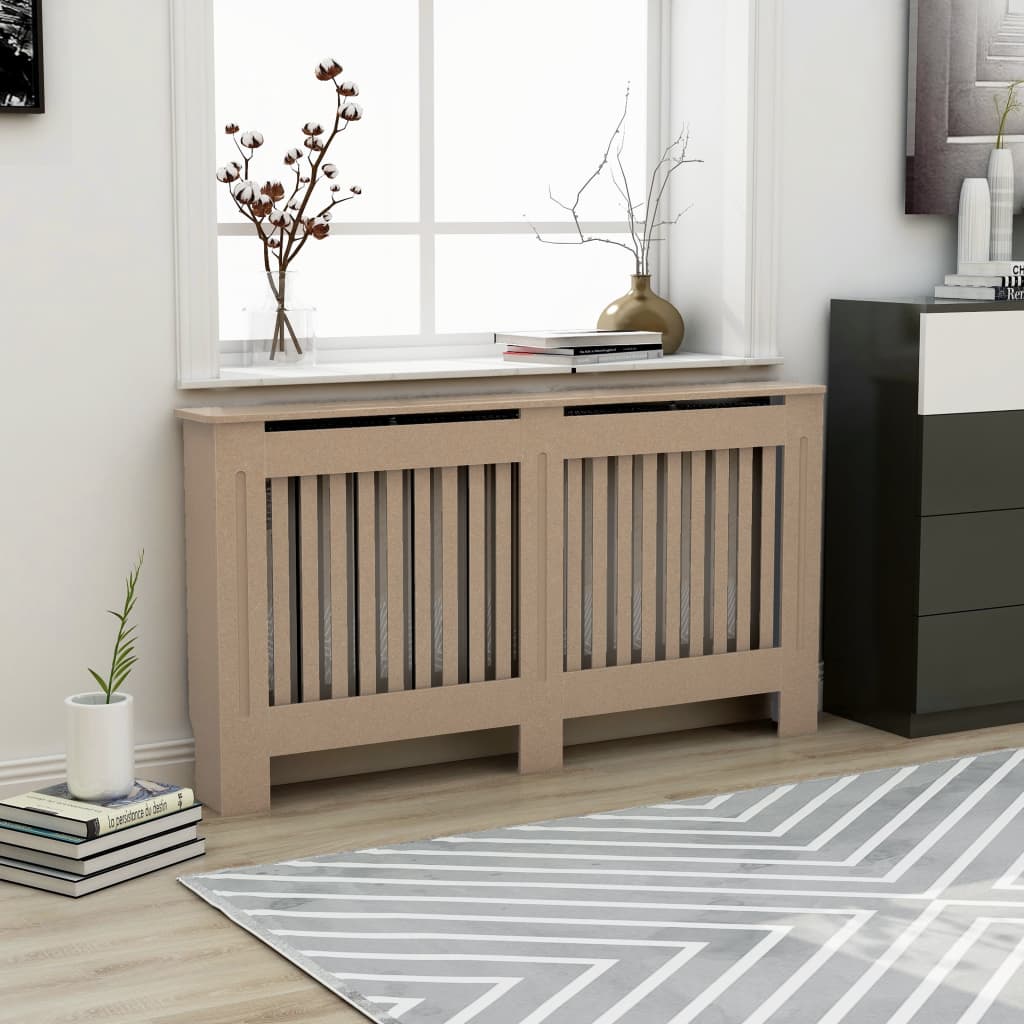 vidaXL Radiator Cover Radiator Guard for Home Office Heater Cabinet Cover MDF