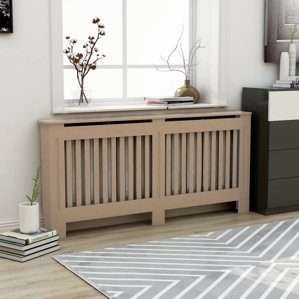 vidaXL Radiator Cover Radiator Guard for Home Office Heater Cabinet Cover MDF