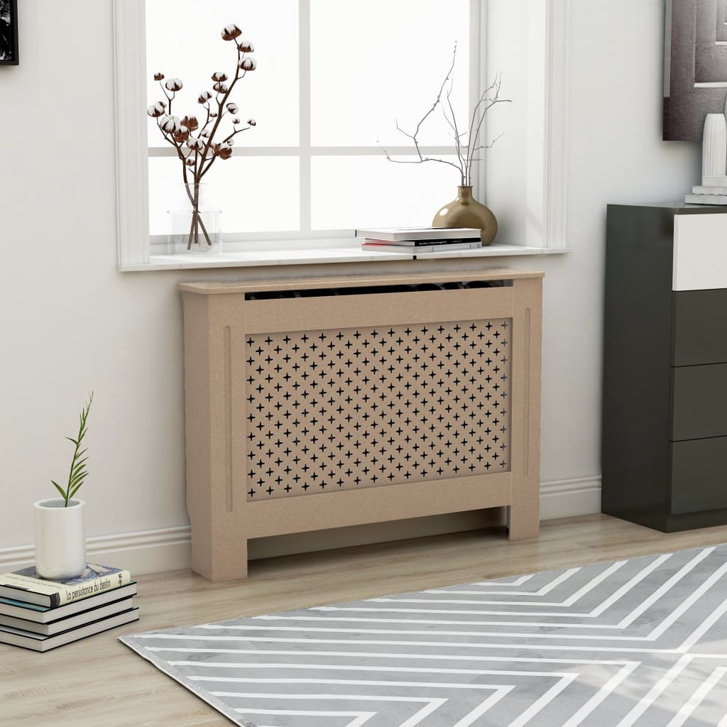 vidaXL Radiator Cover Radiator Guard for Home Office Heater Cabinet Cover MDF