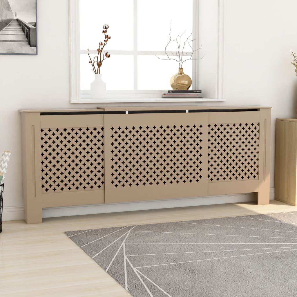 vidaXL Radiator Cover Radiator Guard for Home Office Heater Cabinet Cover MDF