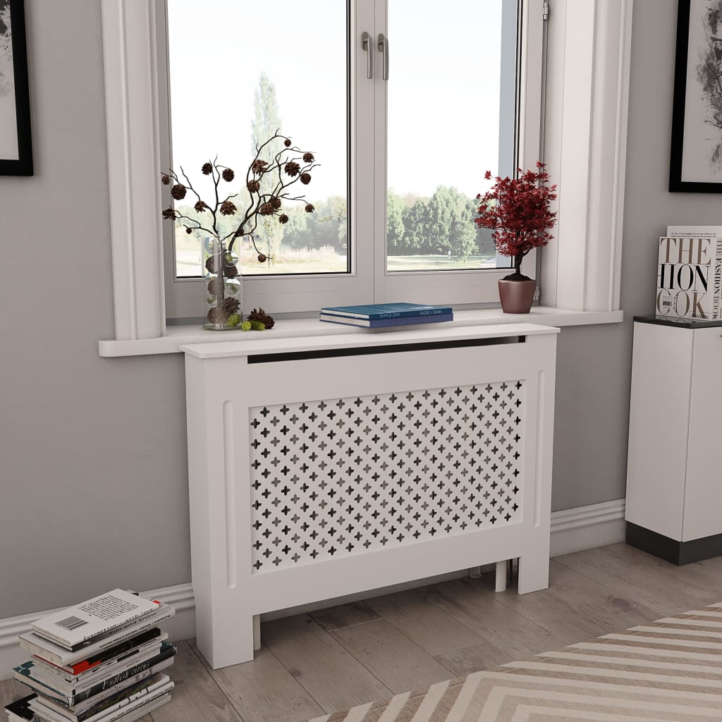 vidaXL Radiator Cover Radiator Guard for Home Office Heater Cabinet Cover MDF